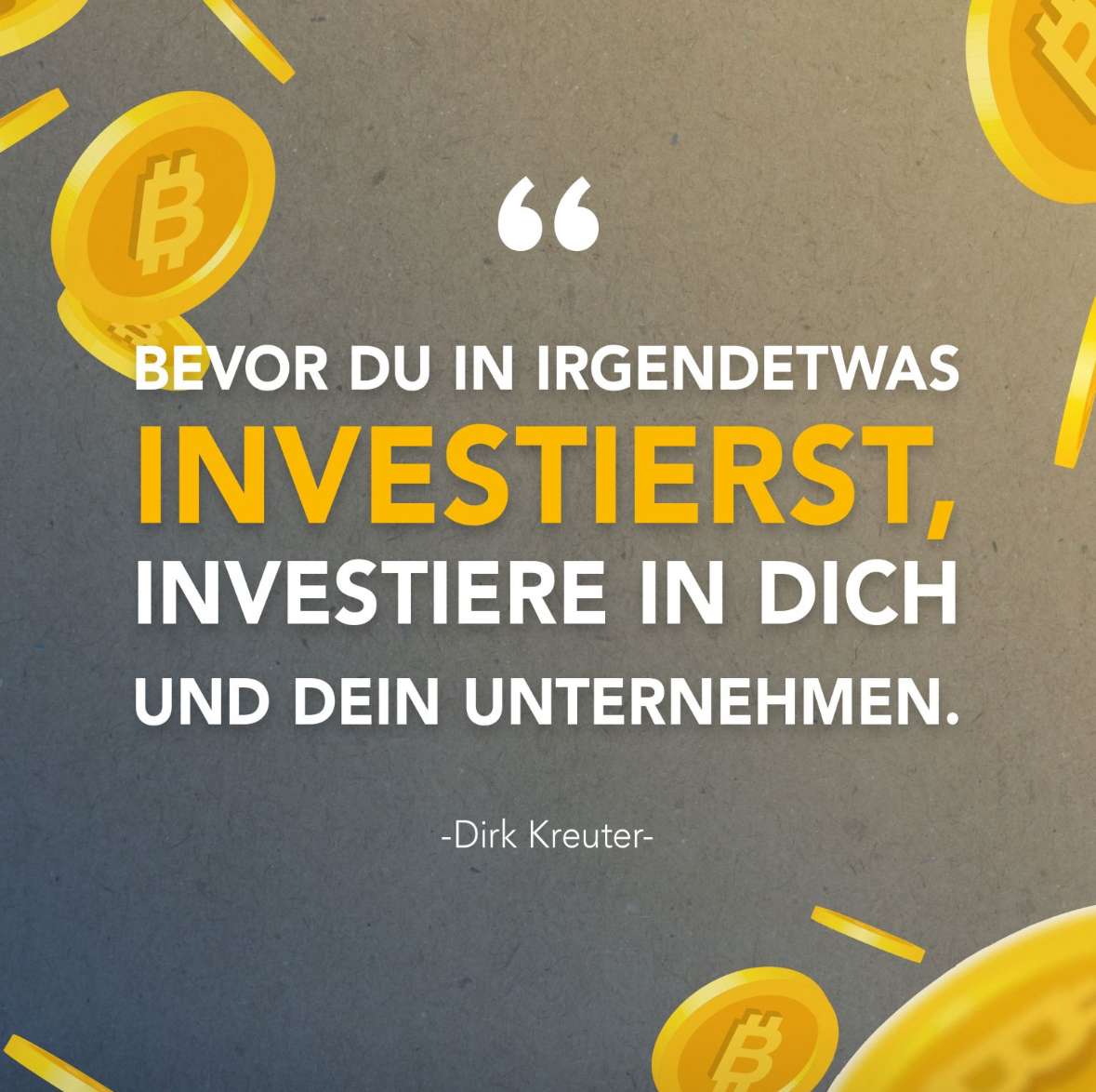 Investiere in Dich